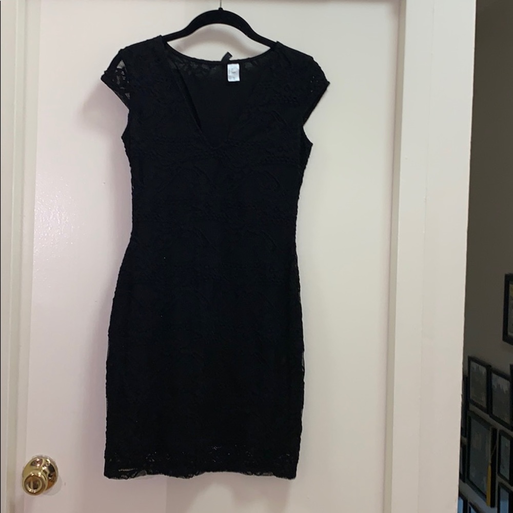 Little black lace dress